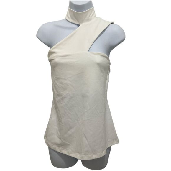 NWT Susana Monaco White Asymmetrical Top Size S - Picture 1 of 3